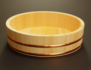 Umezawa Sawara Cypress Hangiri (Wooden Sushi Oke Bowl) 36cm - YOYO JAPAN