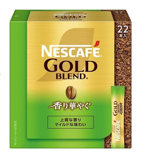 Nestle Japan Nescafe Gold Blend Fragrant Gorgeous Black Instant Coffee 26 Sticks - Black Coffee - YOYO JAPAN