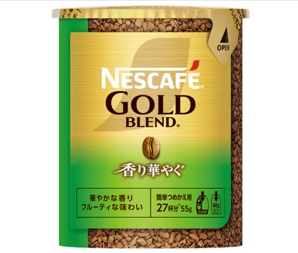 Nestle Japan Nescafe Gold Blend Fragrant Gorgeous Black Instant Coffee Pack 55g - Eco Friendly Pack - YOYO JAPAN