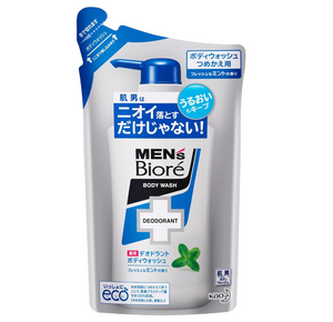 Men'S Biore Deodorant Body Wash Refill 3 Pack (380Ml) Fresh Mint - Japan Quasi-Drug - YOYO JAPAN