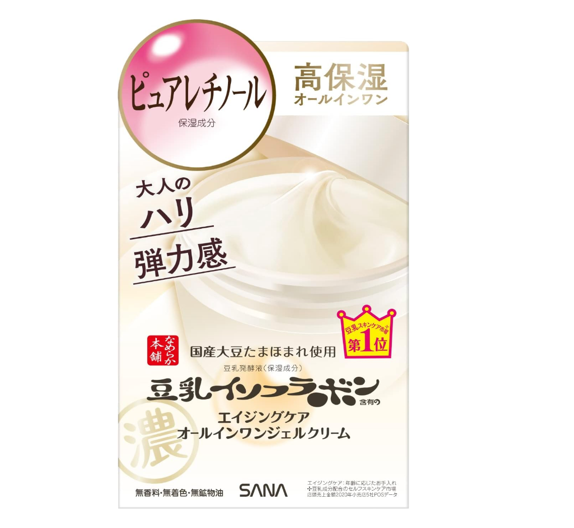 Sana Nameraka Honpo Isoflavone Wrinkle Gel Cream 100g - YOYO JAPAN