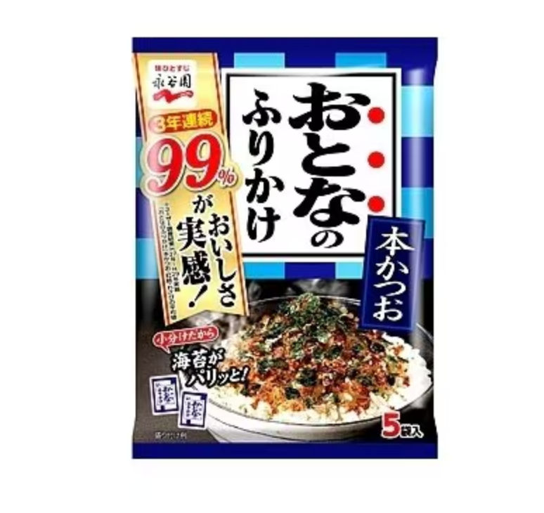 Nagatanien Otona no Furikake Rice Seasoning Katsuo Bonito Flavor 12.5g - YOYO JAPAN