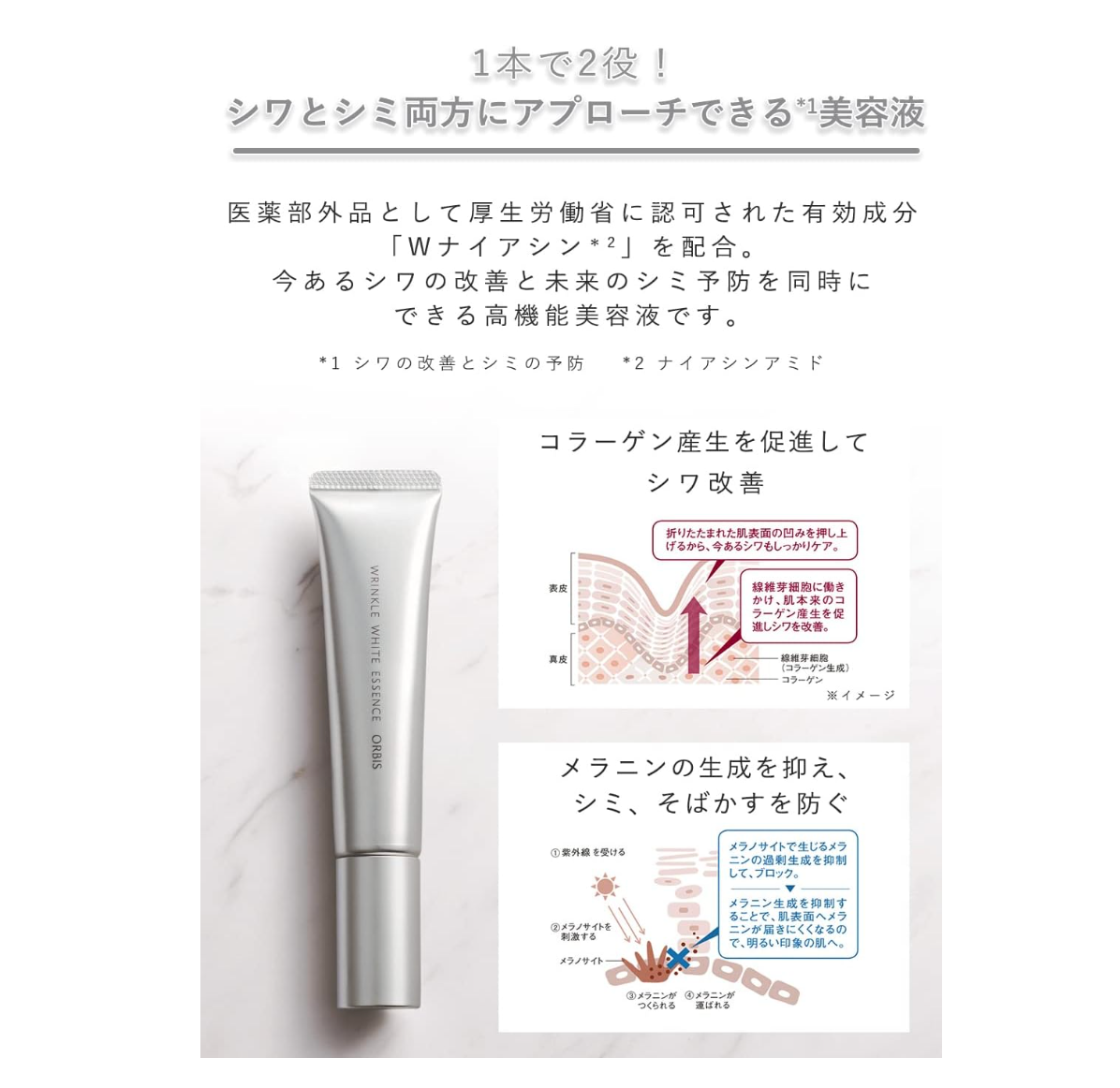 Orbis Wrinkle Bright Serum Reduce Appearance Of Wrinkles - Japanese Wrinkle Essence - YOYO JAPAN