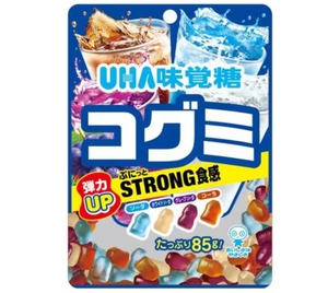 UHA Mikakuto Carbonated Soda Gummy Candy 4 Flavor Japanese Gummies Mix 85g - YOYO JAPAN