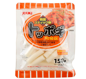 Youki Toppogi Korean Rice Cake Sticks (Pack of 3) - YOYO JAPAN