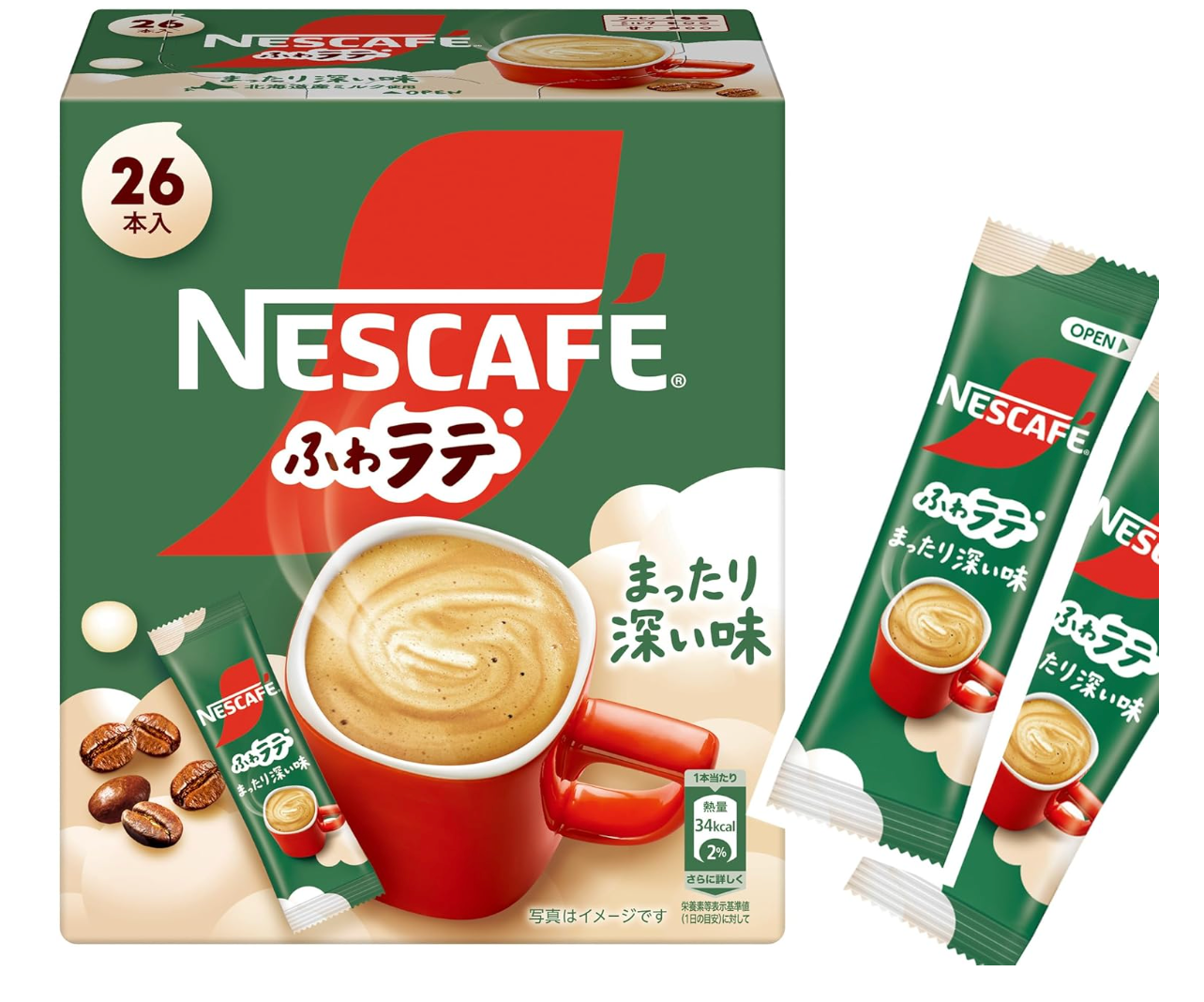 Nestle Japan Nescafe Excella Fuwa Cafe Latte Deep Flavor Instant Coffee 26 Sticks - Deep Flavor - YOYO JAPAN