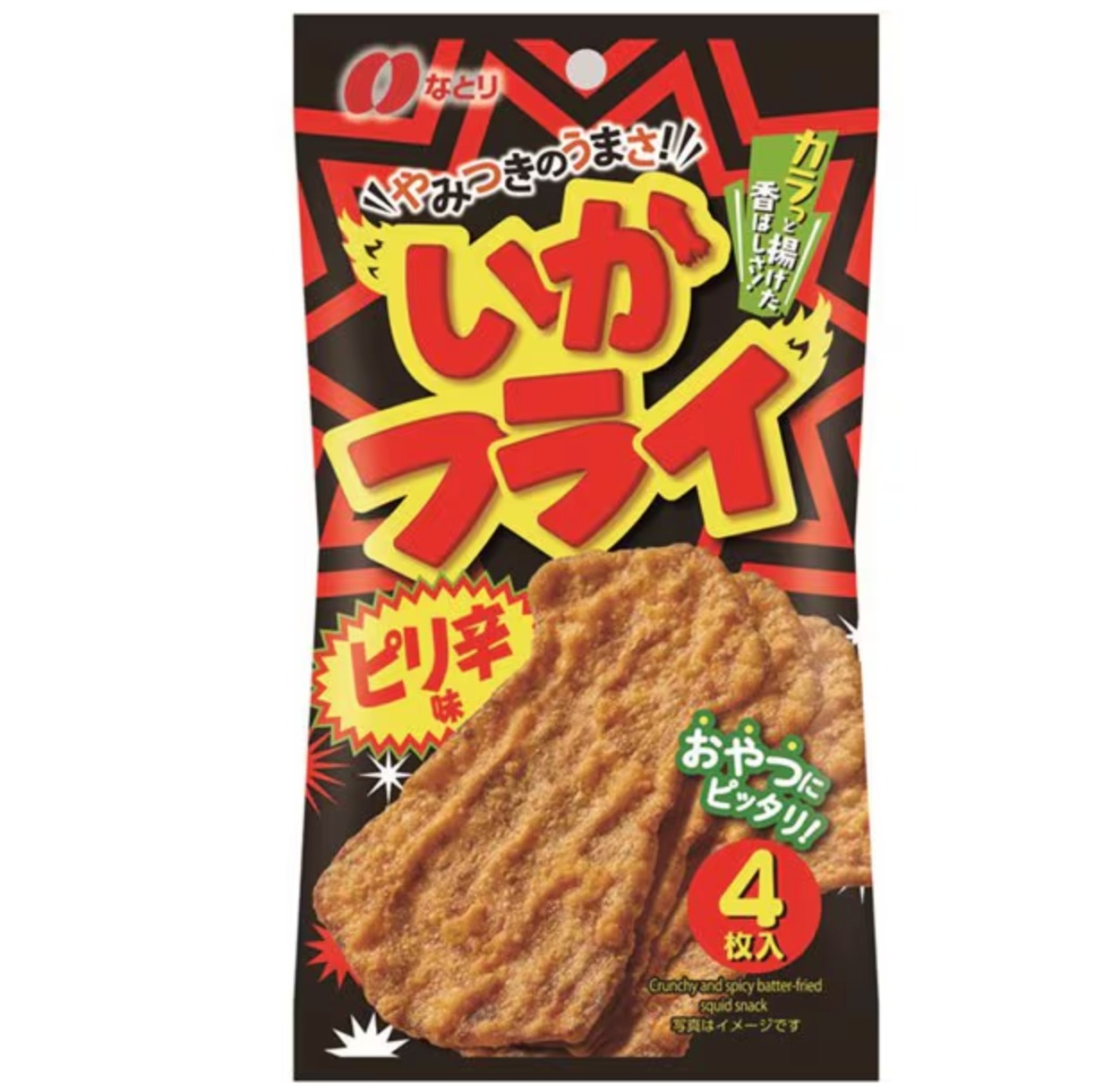 Natori Ika Fry Spicy Batter Fried Squid Snack 4 Pieces - YOYO JAPAN