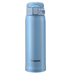 Zojirushi Stainless Mug 480Ml Light Blue One Touch Open Japan - YOYO JAPAN
