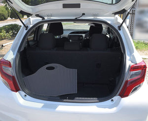 Seiei Gray Rattan Style Foldable Laundry Basket Hamper Bag Japan - 55X38X39Cm Compact Storage 120415 - YOYO JAPAN