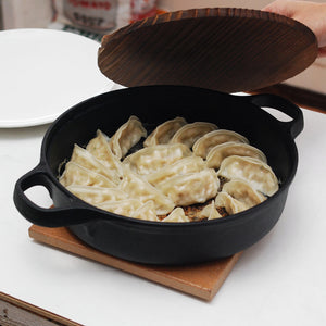 Seieido 26Cm Japanese Cast Iron Sukiyaki & Gyoza Pan - YOYO JAPAN
