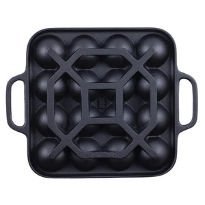 Seieido 16-Ball Takoyaki Pan - Cast Iron - Japanese - Default Title - YOYO JAPAN
