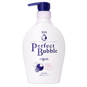 Senka Perfect Bubble For Body Sweet Floral Foaming Body Wash 500ml - YOYO JAPAN