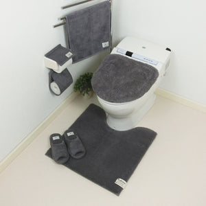 Senko Japan Cushiony Toilet Lid Cover Gray For Hot Water Cleaning & Heating 12010 - YOYO JAPAN