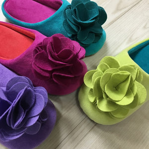 Senko Japan Sds Rose Slippers Green 24.5Cm Memory Foam Sole 74940 - YOYO JAPAN