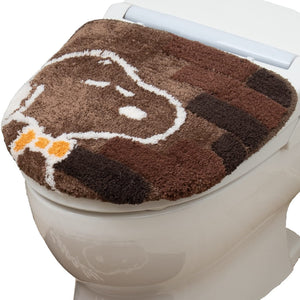 Senko Japan Snoopy Toilet Lid Cover Cleaning Brown Character 65182 - YOYO JAPAN