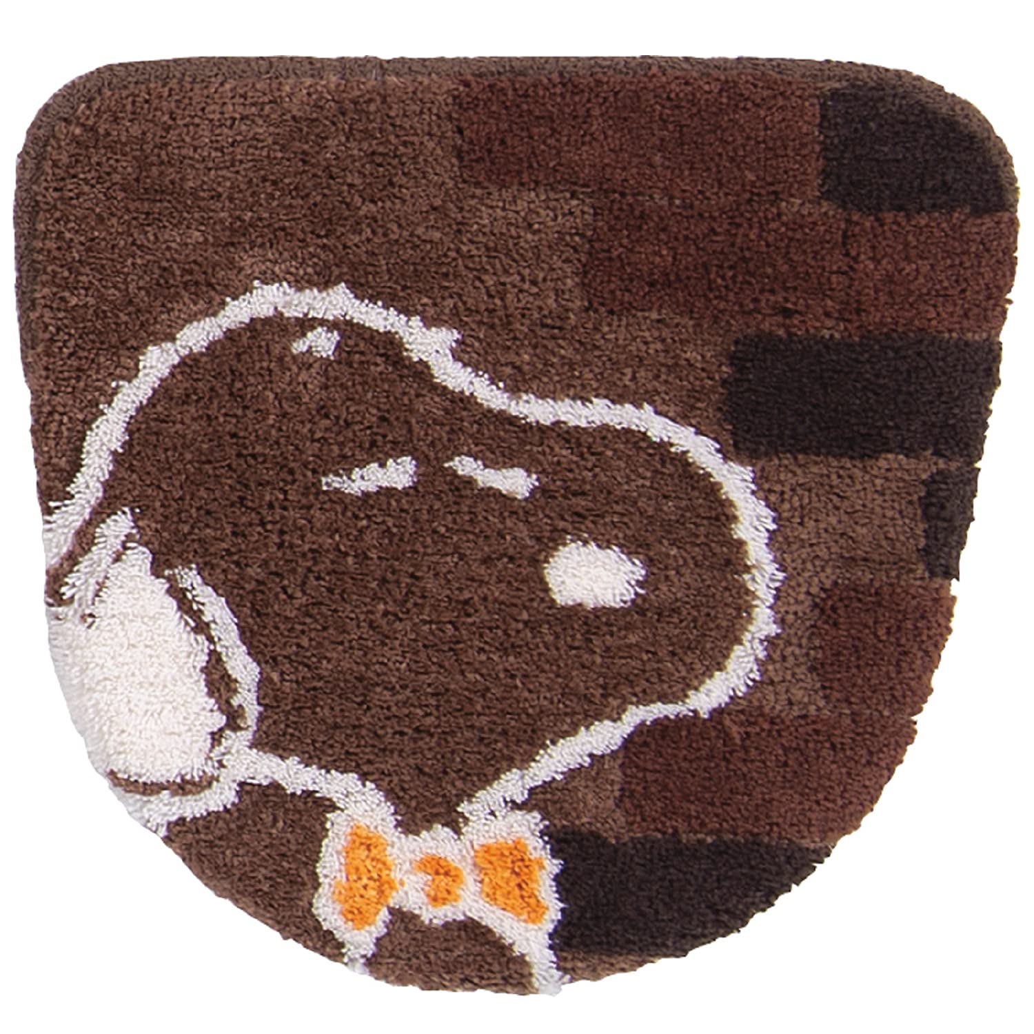 Senko Japan Snoopy Toilet Lid Cover Cleaning Brown Character 65182 - YOYO JAPAN