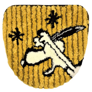 Senko Retro Snoopy Toilet Lid Cover Yellow 65909 - Japan Hot Water Cleaning & Heating - YOYO JAPAN