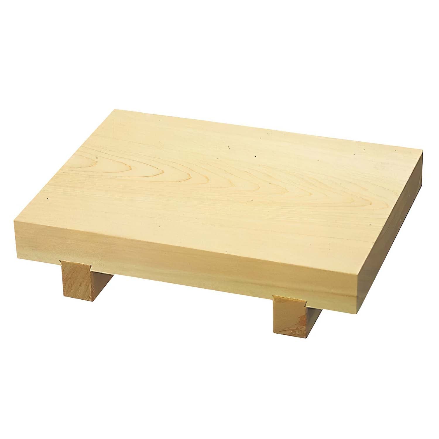 Shimojima Hinoki Cypress Wooden Sushi Geta Plate For 1 serving (Small) - YOYO JAPAN