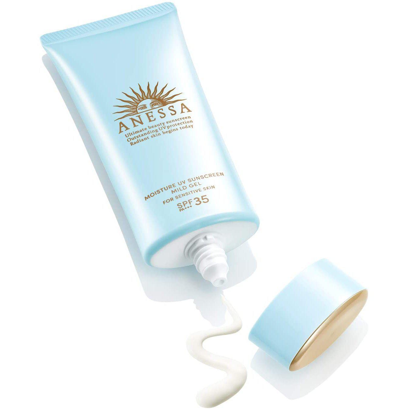 Shiseido Anessa Moisture UV Sunscreen Mild Gel SPF35 PA+++ 90ml - YOYO JAPAN