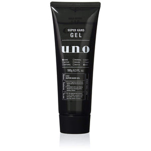 Shiseido Uno Super Hard Hair Gel for Men Wet Effect 180g - YOYO JAPAN