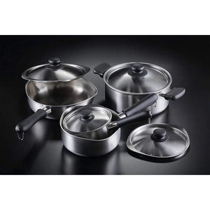 Nihon Yoshokki 3-Ply Stainless Steel Induction Saucepan 22Cm Made In Japan - YOYO JAPAN