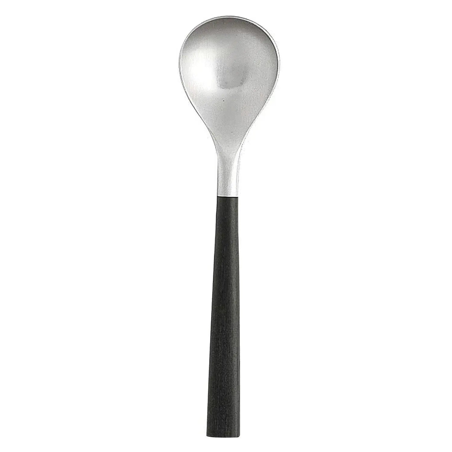Nihon Yoshokki 14Cm Black Handle Teaspoon - Made In Japan - YOYO JAPAN
