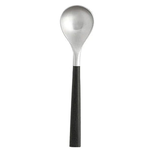 Nihon Yoshokki 14Cm Black Handle Teaspoon - Made In Japan - YOYO JAPAN