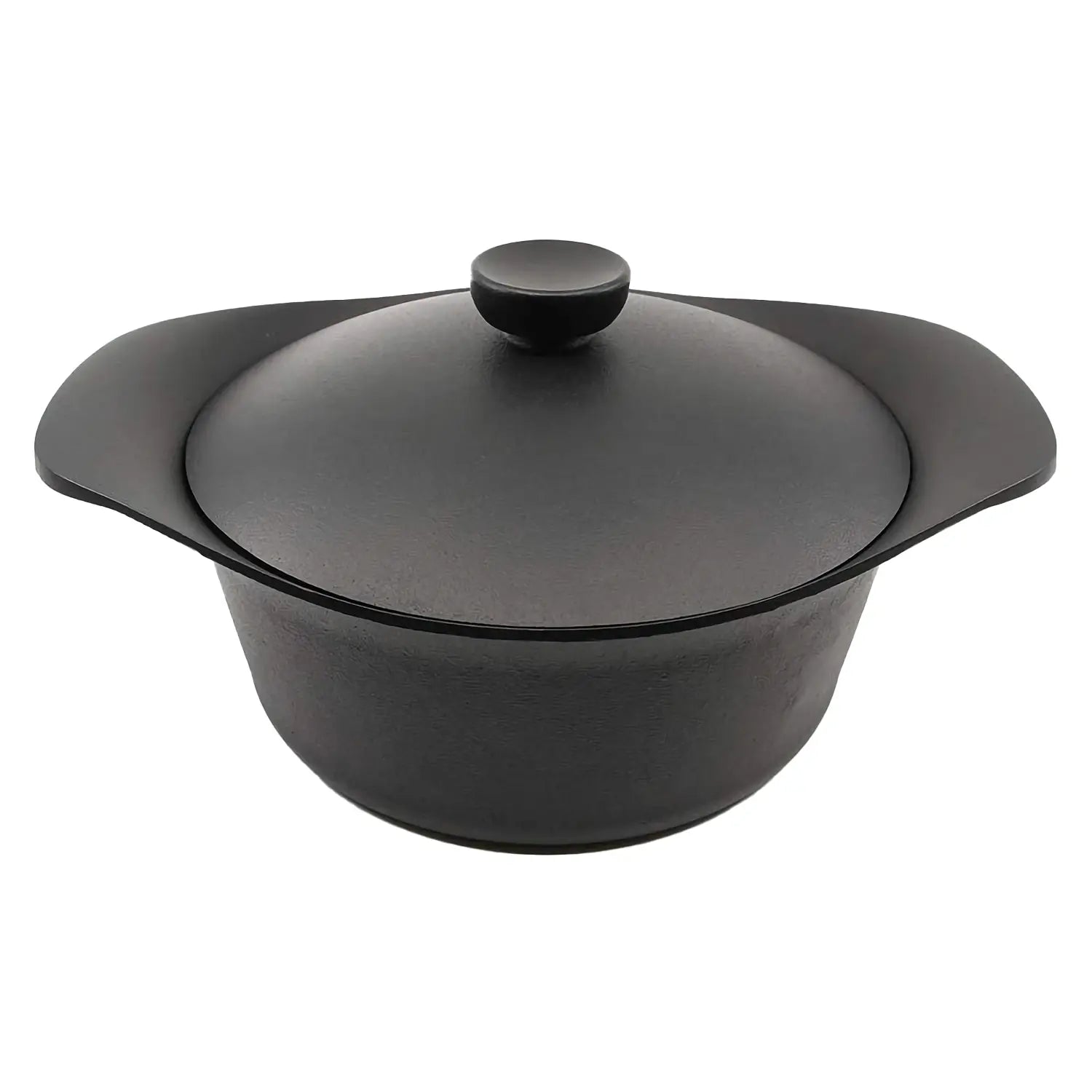 Nihon Yoshokki Cast Iron Induction Casserole 22Cm Japan W/Lid & Fork - YOYO JAPAN