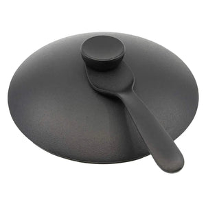 Nihon Yoshokki Cast Iron Induction Casserole 22Cm Japan W/Lid & Fork - YOYO JAPAN