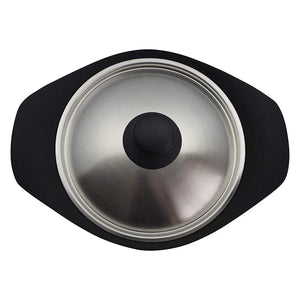 Nihon Yoshokki Cast Iron Induction Deep Casserole 22Cm Japan W/ Stainless Steel Lid - YOYO JAPAN
