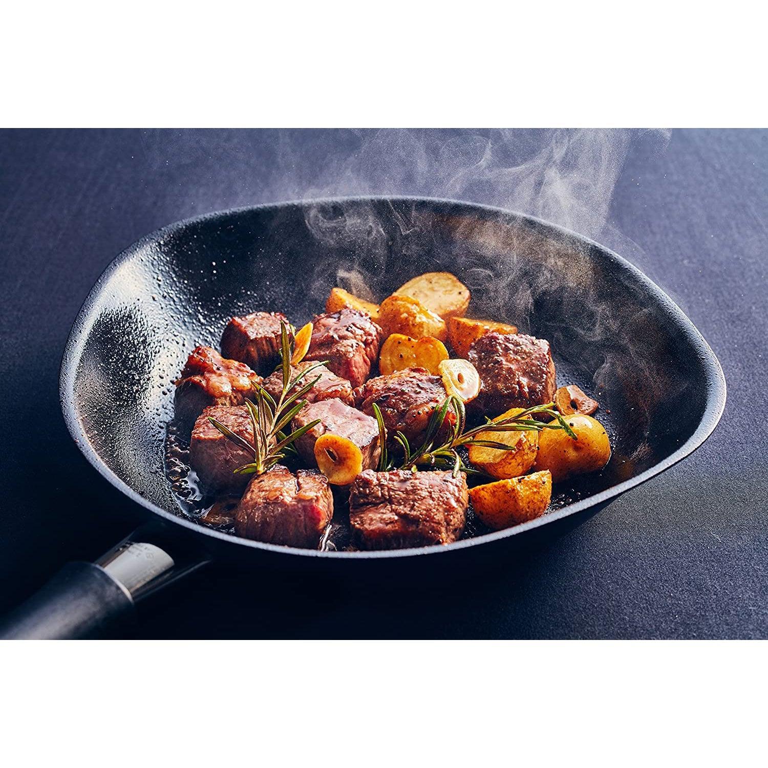 Sori Yanagi Iron Frying Pan with Lid 25cm - YOYO JAPAN