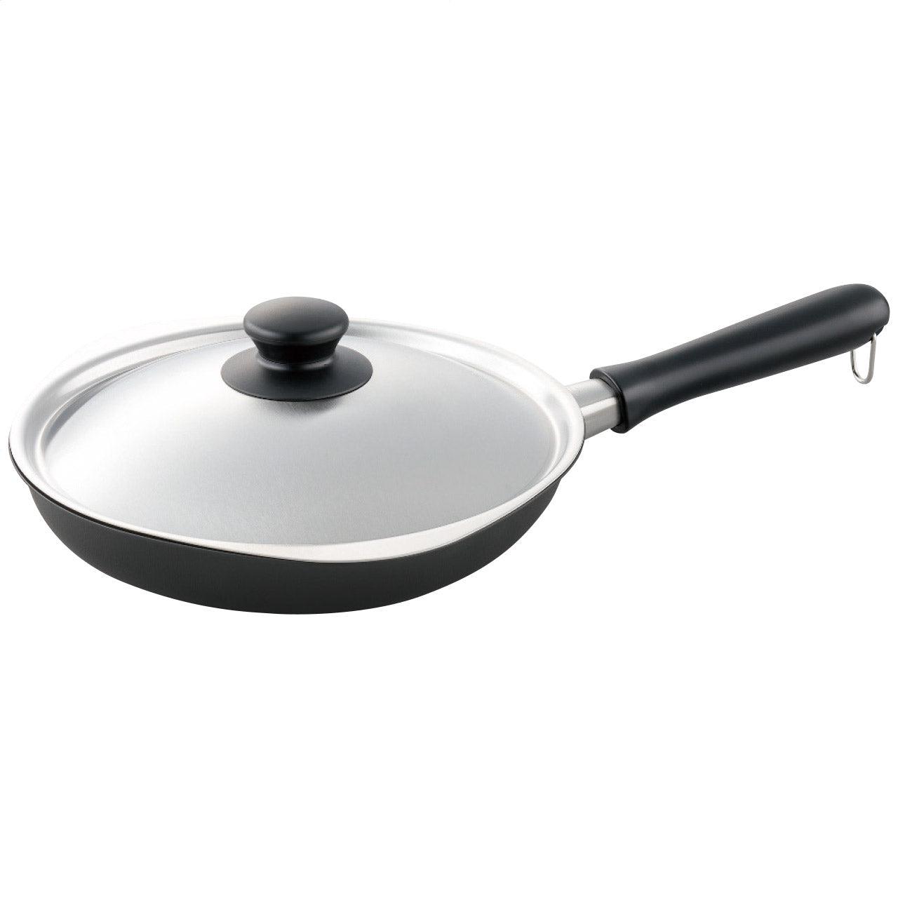 Sori Yanagi Iron Frying Pan with Lid 25cm - YOYO JAPAN
