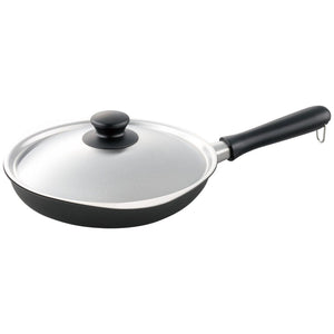 Sori Yanagi Iron Frying Pan with Lid 25cm - YOYO JAPAN