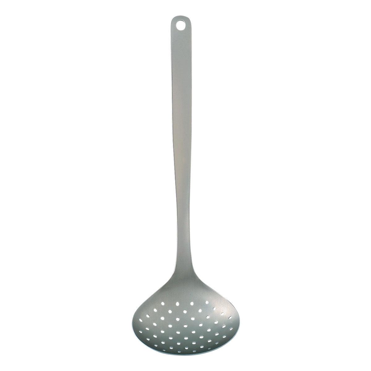 Sori Yanagi Stainless Steel Skimmer Spoon 298mm - YOYO JAPAN