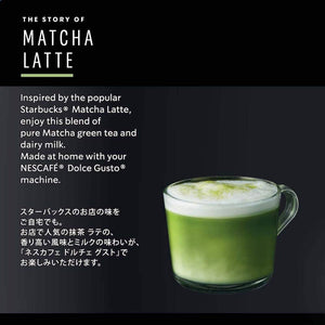 Starbucks Matcha Green Tea Latte (Nescafé Dolce Gusto Capsules) 12 Pods - YOYO JAPAN