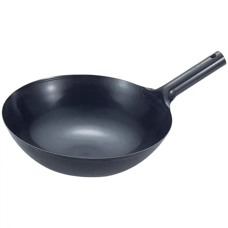 Summit Round Bottom Japanese Wok with Handle (1.2mm) - YOYO JAPAN