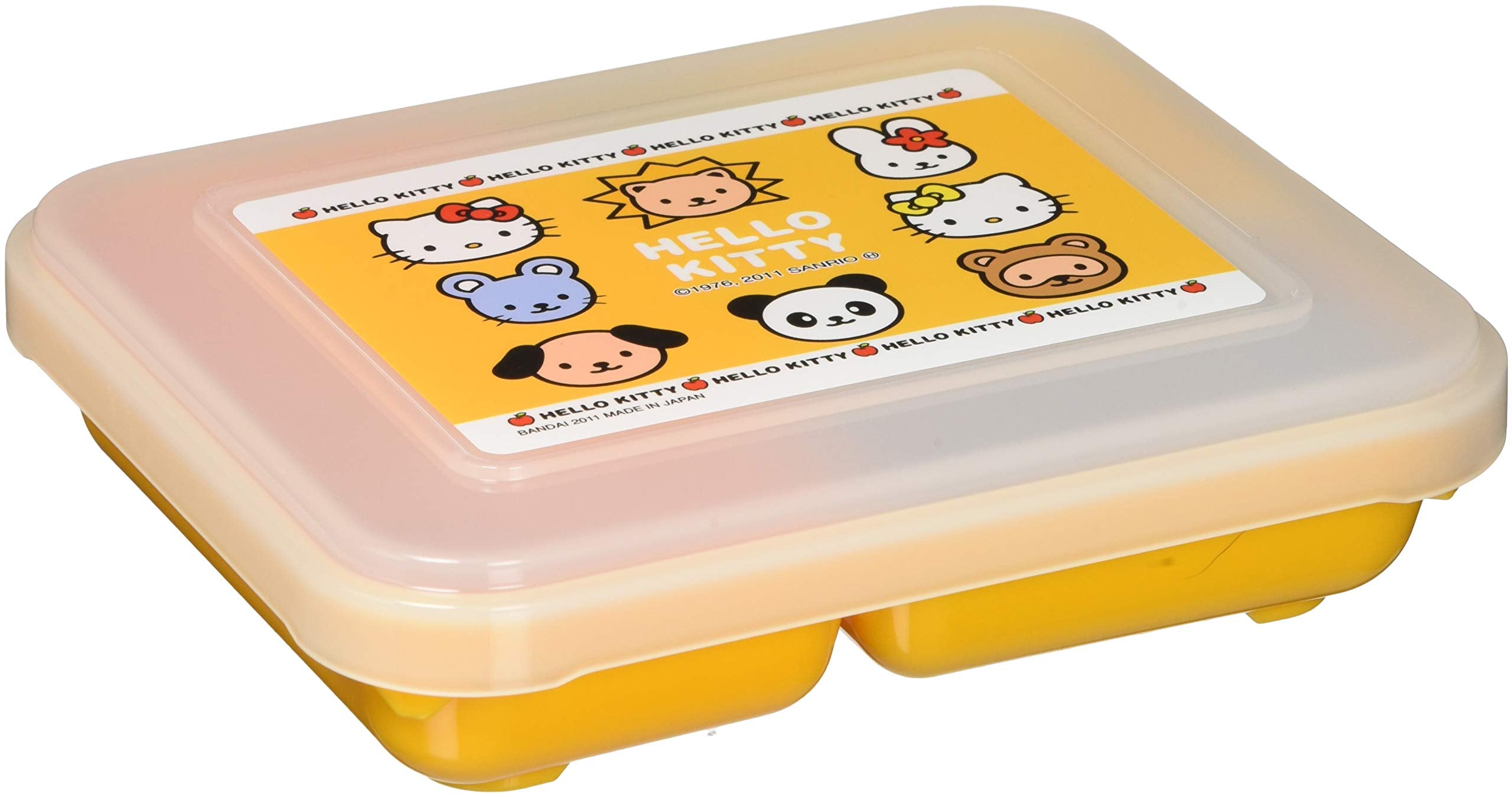 Endo Shoji Hello Kitty Kindergarten Utensil Yellow/Transparent Pr-23 Polypropylene Rtkb702 Made In Japan - YOYO JAPAN