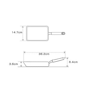 Takumi Japan Iron Tamagoyaki Pan (Japanese Omelette Pan) 19cm - YOYO JAPAN
