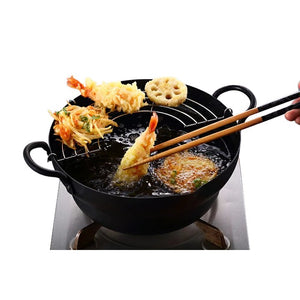 Takumi Japan Iron Tempura Pot Induction Compatible 24cm - YOYO JAPAN