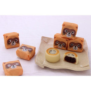Tanuki Manju Traditional Azuki Red Bean Bite-Sized Cake (Pack of 3) - YOYO JAPAN