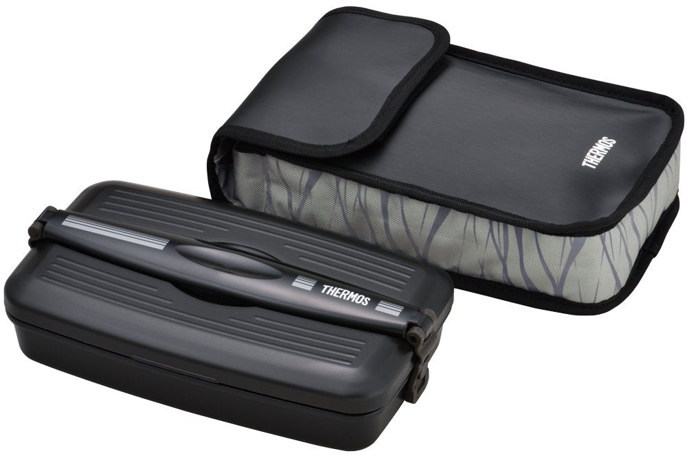800ml Thermos Lunch Box in Black Gray - Thermos Fresh Insulated Djb-805 Bkgy - YOYO JAPAN