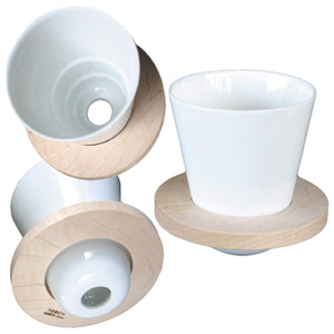 Torch Donut White Porcelain Coffee Dripper - YOYO JAPAN