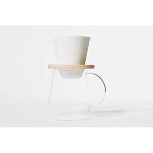 Torch Donut White Porcelain Coffee Dripper - YOYO JAPAN