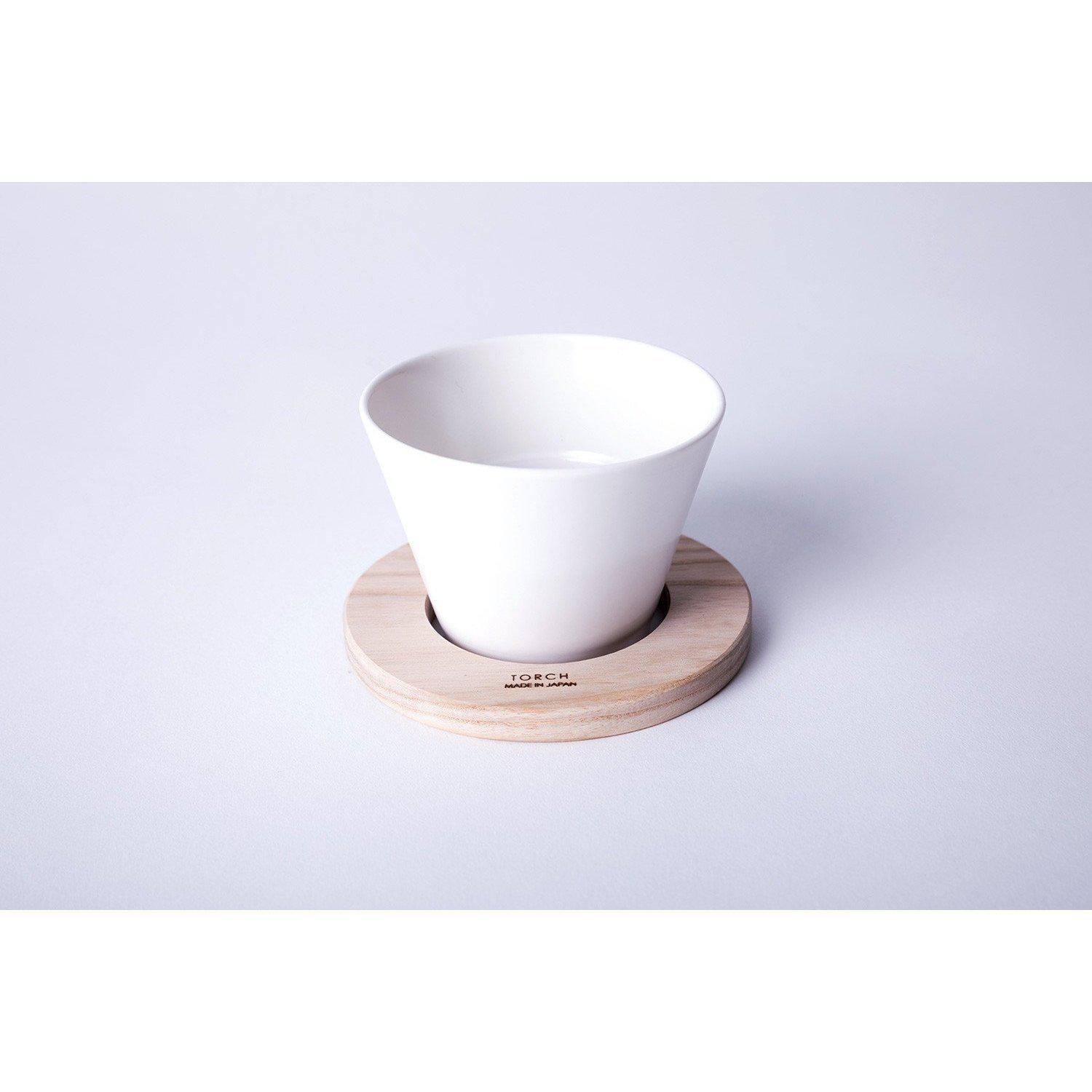 Torch Donut White Porcelain Coffee Dripper - YOYO JAPAN