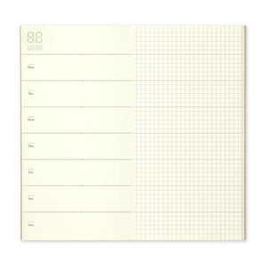 Designphil Traveler's Notebook Weekly Planner Refill Regular Size 14331006 - YOYO JAPAN