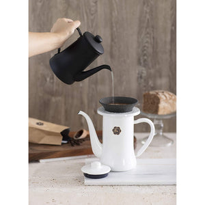 Tsuki Usagi Black & White Ceramic Coffee Dripper Filter Set - YOYO JAPAN