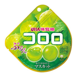 UHA Mikakuto Kororo White Muscat Grape Gummy Candy 48g (Pack of 6) - YOYO JAPAN