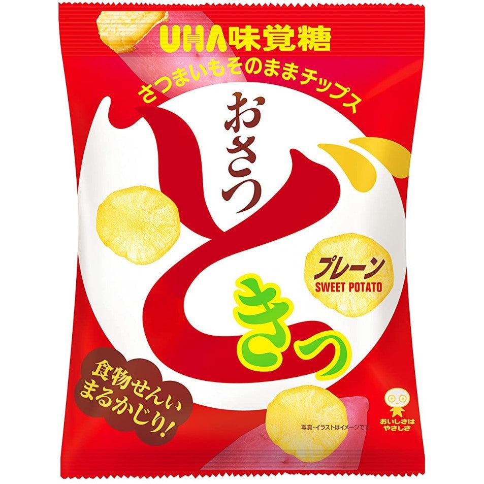UHA Mikakuto Osatsudoki Satsumaimo Sweet Potato Chips 65g (Pack of 3) - YOYO JAPAN