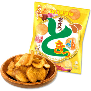 UHA Mikakuto Osatsudoki Salted Butter Sweet Potato Chips 65g (Pack of 3) - YOYO JAPAN