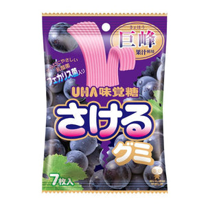 UHA Mikakuto Sakeru Grape Gummy Candy 7 Pieces (Pack of 6) - YOYO JAPAN
